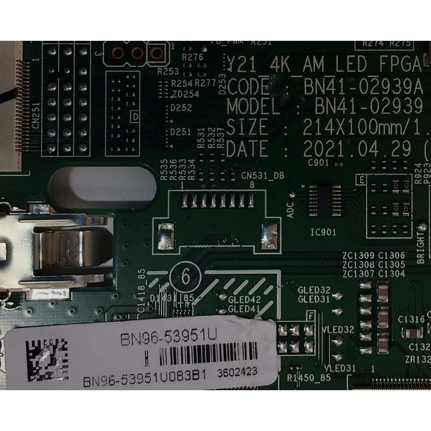 LED DRIVER PARA TV SAMSUNG NEO QLED / NUMERO DE PARTE BN94-17100B / BN41-02939A / BN96-53951U / BN97-18818B / PANEL CY-TA065FMHVAH / MODELO QN65QN90AAF / QN65QN90AAFXZA CQ60 - Imagen 2